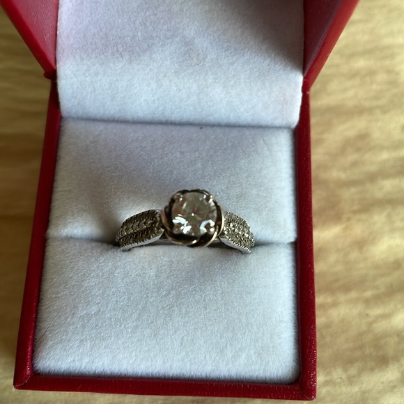 Silver rose ring 2 piece - Picture 8 of 8